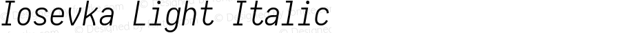 Iosevka Light Italic