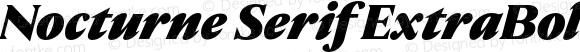 Nocturne Serif ExtraBold Italic