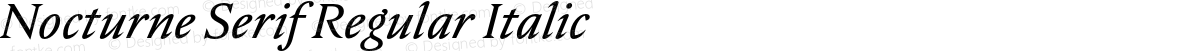 Nocturne Serif Regular Italic