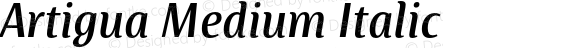 Artigua Medium Italic