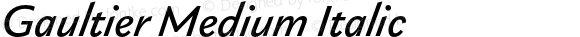 Gaultier Medium Italic