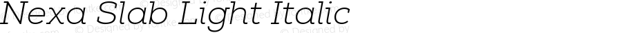 Nexa Slab Light Italic