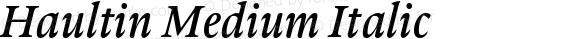 Haultin Medium Italic