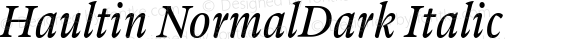 Haultin NormalDark Italic