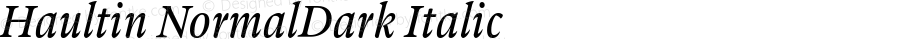 Haultin NormalDark Italic