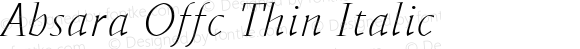 Absara Offc Thin Italic