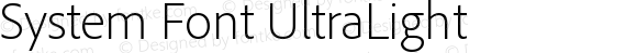 System Font UltraLight