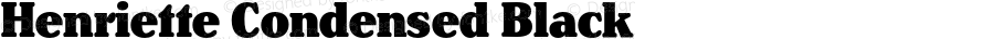 Henriette Condensed Black