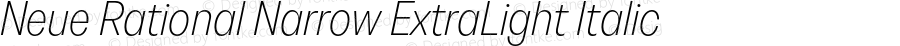 NeueRational-NarrowExtraLightItalic