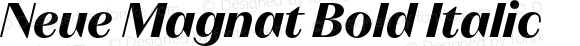 Neue Magnat Bold Italic