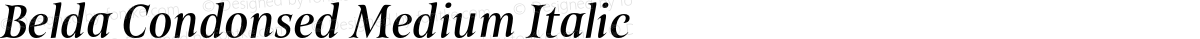 Belda Condonsed Medium Italic