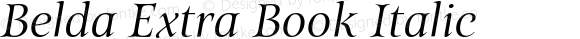 Belda Extra Book Italic