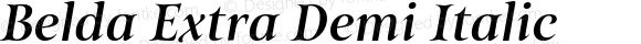 Belda Extra Demi Italic