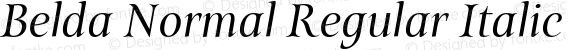 Belda Normal Regular Italic