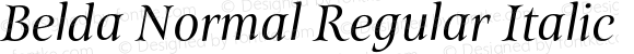 Belda Normal Regular Italic