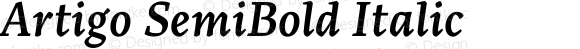 Artigo SemiBold Italic Version 1.005;hotconv 1.0.109;makeotfexe 2.5.65596