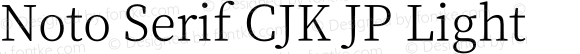 Noto Serif CJK JP Light