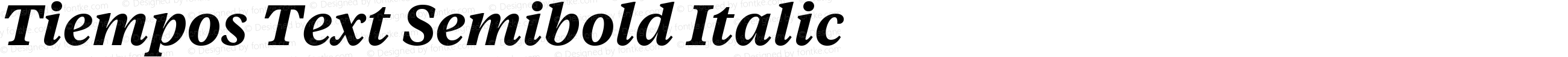 Tiempos Text Semibold Italic