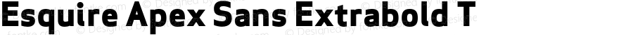 Esquire Apex Sans Extrabold T 005.000
