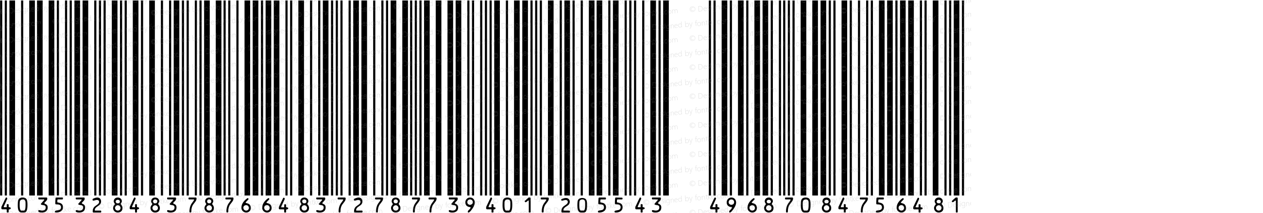 IDAutomationHI25XL Regular