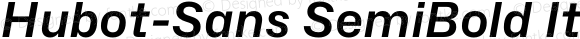 Hubot-Sans SemiBold Italic