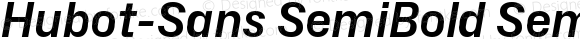 Hubot-Sans SemiBold Semi Italic
