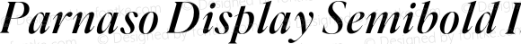 Parnaso Display Semibold Italic