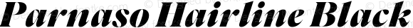 Parnaso Hairline Black Italic