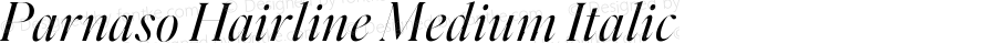 Parnaso Hairline Medium Italic