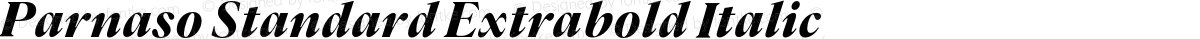 Parnaso Standard Extrabold Italic