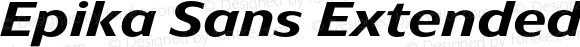 Epika Sans Extended Premium Bold Italic