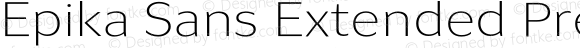 Epika Sans Extended Premium Light