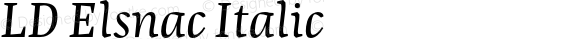 LD Elsnac Italic