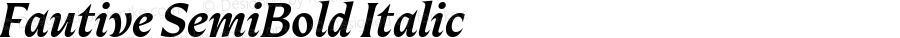Fautive SemiBold Italic