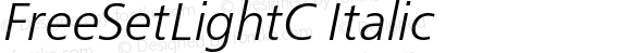 FreeSetLightC Italic