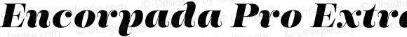 Encorpada Pro ExtraBold Italic