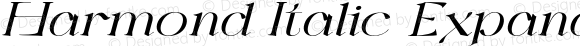 Harmond Italic Expanded