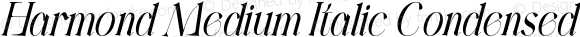 Harmond Medium Italic Condensed