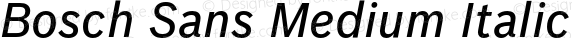 Bosch Sans Medium Italic
