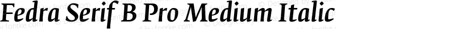 FedraSerifBPro-MediumItalic