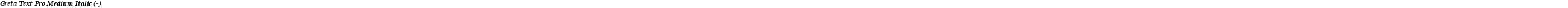 Greta Text Pro Medium Italic (-)