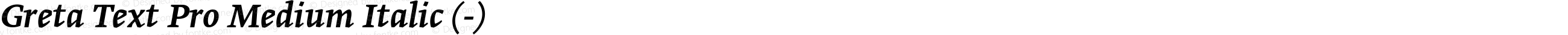 Greta Text Pro Medium Italic (-)