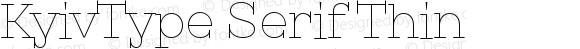 KyivType Serif Thin
