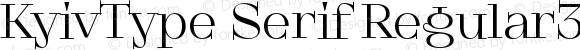 KyivType Serif Regular3