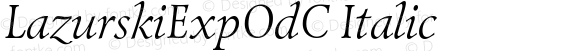 LazurskiExpOdC-Italic