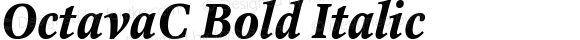 OctavaC Bold Italic