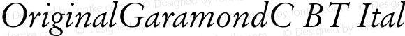 OriginalGaramondCBT-Italic