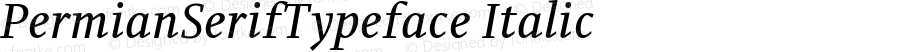 PermianSerifTypeface-Italic