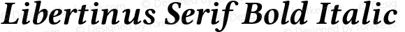 Libertinus Serif Bold Italic