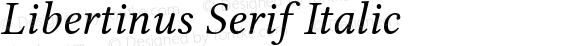 Libertinus Serif Italic